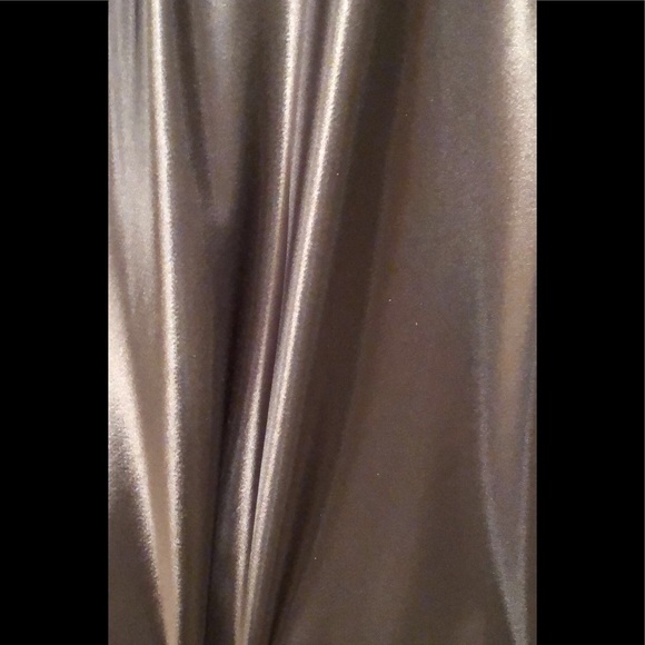 Satin, Full Length Gown w/ Diamond Circle Ring - Picture 5 of 8